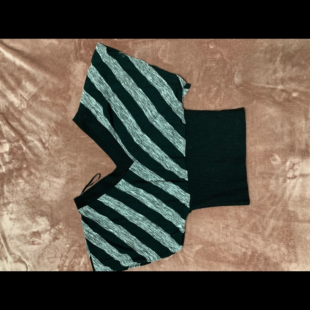 Black and grey blouse